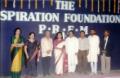 At the inauguration of Inspiration  Foundation to promote art with Vimala Patil, Khayyamji, Anup Jalota, Kishan Sharma, Ustad Ibrahim Durvesh