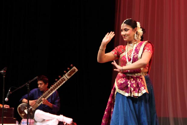 Punita Sharma performing in program