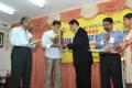 sidhnath Buyao receiving Best Music award from Titar Academy Gao in 2010