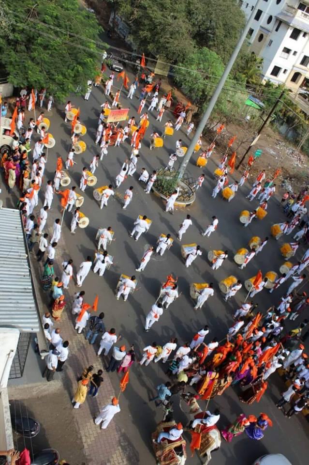 Talrudra Dhol pathak performing in Gudhipadva Yatra Nashik - 2016