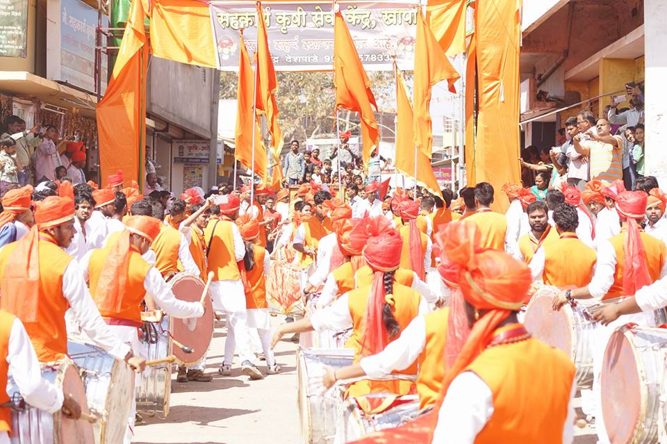 Shivgarjana Dhol Tasha Pathak Performance in Festival