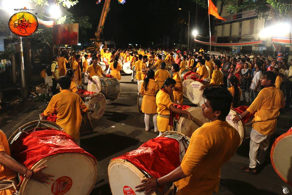 Shivrudra Dhol Tasha Pathak performance in Thane