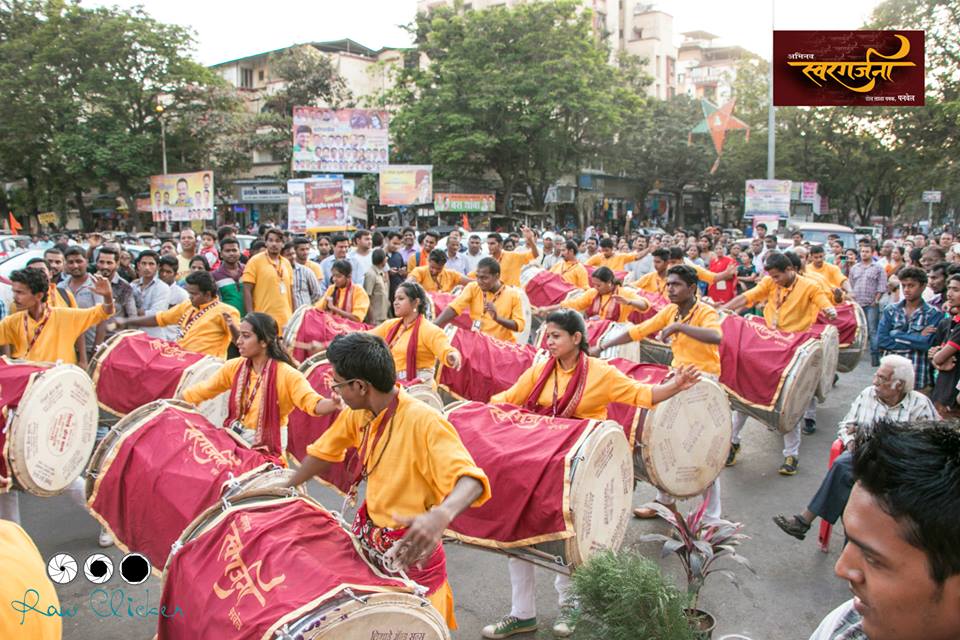 Abhinav Swargarjana Dhol Tasha Pathak Performance in Shivjayanti