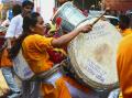 Abhinav Swargarjana Dhol Tasha Pathak Performance Koliwada Raja Visarjan