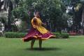 Mansi Bhogle performing in a function