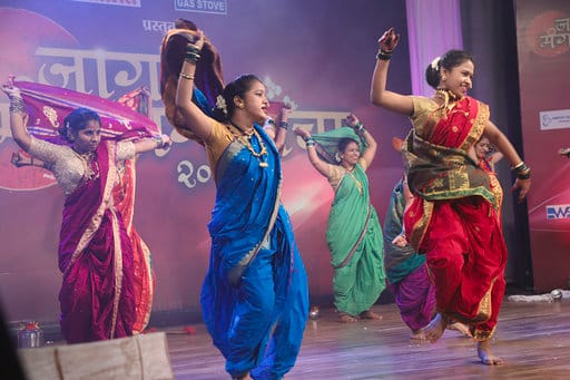 Shivadnya Mangalagaur group performing in program