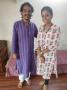 Anshika Kataria with great kathak artist Pt Rajendra Gangani 