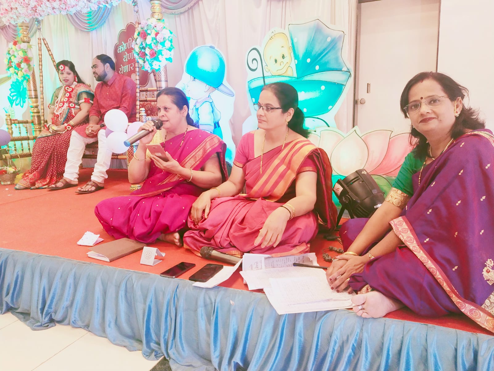 Sanskruti Parampara group performing in Dohaljevan program ( Baby shower)