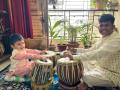 Yogesh Suryavanshi teaching tabla