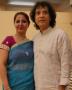 Mukta Monish Mehta ji with Tabla Legend Zakir Hussain