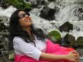 Sanjeevani enjoying waterfall at Columbia