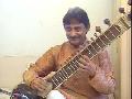 Playing sitar