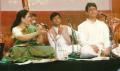 Mangala Khadilkar with Shrinivas Joshi