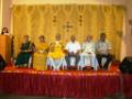 Manyavar sitting on dais for C D release held on 5 oct, 2013.