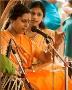Paulami Pethe Deshmukh accompanying her Guru Sou Shalmali Joshi