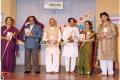 Book Publication (From left to right) Dr. N. Rajam, Pt. Kemkar, Pt. Bhai Gaitonde, Late Pt. Tiwaskar, Dr. Mrs. Manjiri Deo and Mukundraj Deo