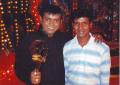 Comedian K.T. with VIP after winning Comedy Circus title