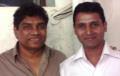 Comedian K.T. with veteran artist Johnny Lever