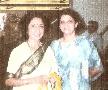 Ragini with her Guru Padmabhushan Smt. Prabha Atre