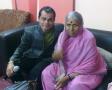Mahesh Dalvi with Mother of Orphans Sindhutai Sapkal