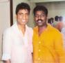 Stand-up comedian Sandeep Kambli with popular comedian Raju Shrivastav