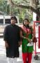 Sandip Ghosh at Tirupati with his wife Sharmistha