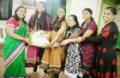 Pallavi Mhaiskar celebrating Gurupornima with Sinior Students